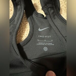 Nike Black Sports Bra Girls Youth SZ M